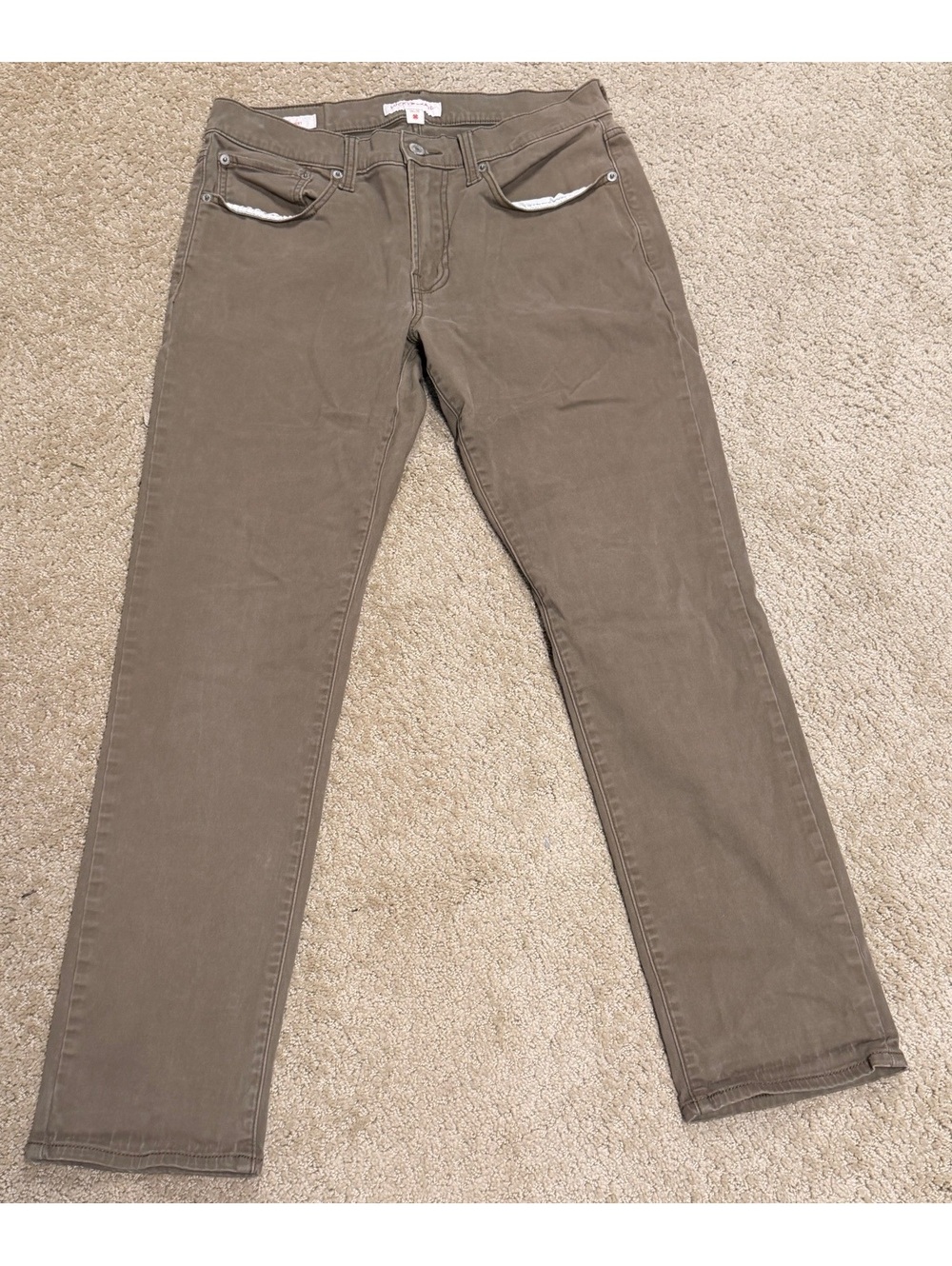 Lucky Brand Men’s 121 Slim Straight Brown Jeans 30x30